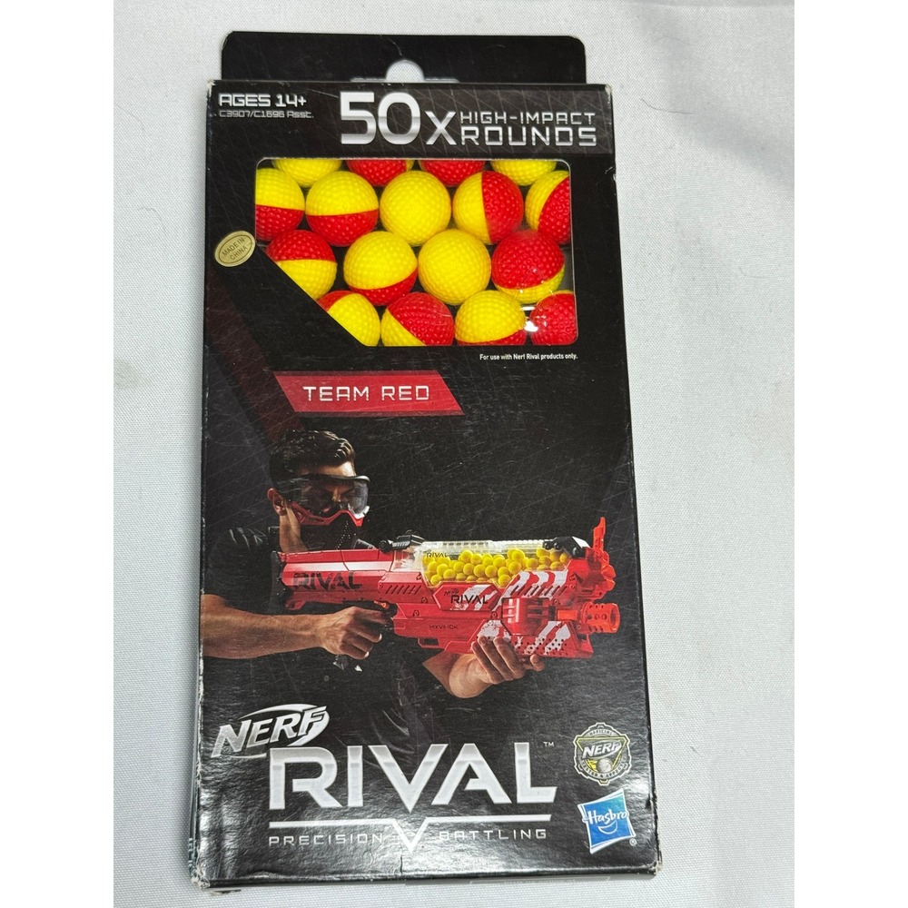 New In Package UNOPENED SEALED Nerf Rival Team Red 50X Rounds For Rival Blaster